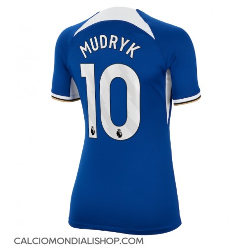 Maglie da calcio Chelsea Mykhailo Mudryk #10 Prima Maglia Femminile 2023-24 Manica Corta